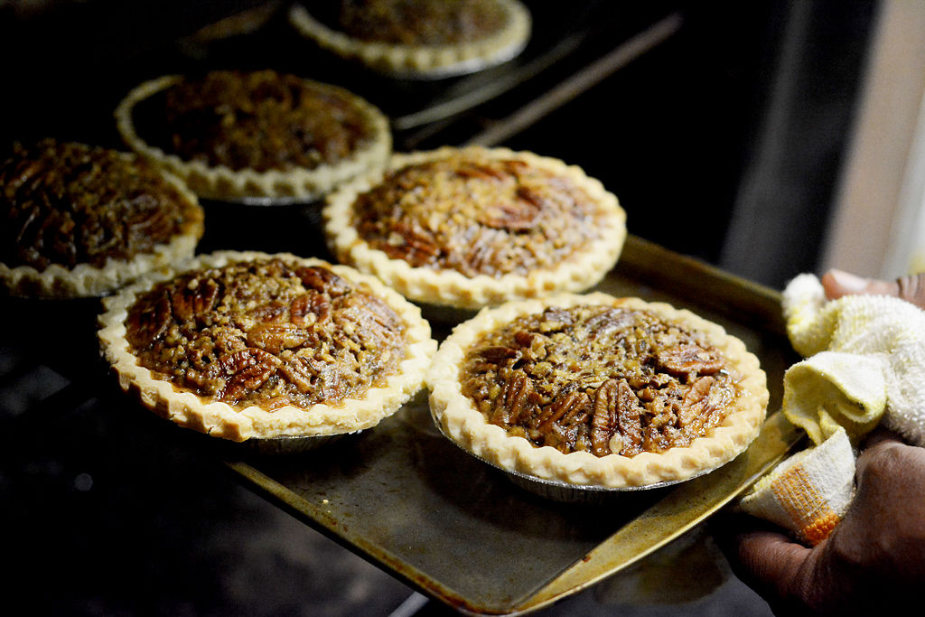 Sharif Hakim takes his pies out of the oven